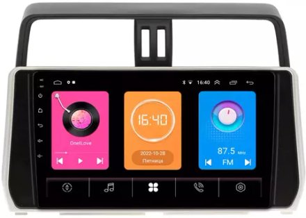 Магнитола для Toyota Land Cruiser Prado 150 2017-2023 -  GT10-1038/1058 на Android 10, 2Гб-16Гб