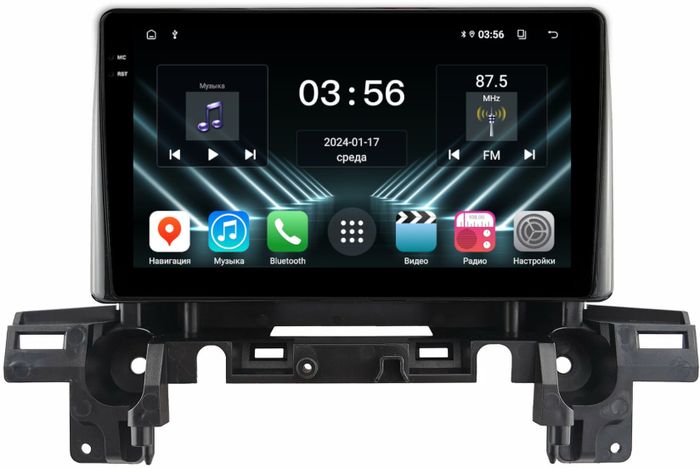 Магнитола для Mazda CX-5 KF 2017-2024+, CX-8 - FarCar DX3035M монитор 9.5" IPS на Android 13, 4+64Гб, CarPlay