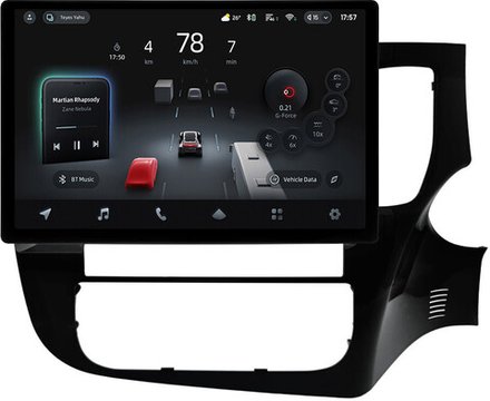 Магнитола для Mitsubishi Outlander 3 2012-2021 (правый руль, рамка 9) - Teyes CC4-PRO монитор 13" 2K QLED на Android 13, Snapdragon 778G, ИИ, CarPlay, DSP, 4G SIM-слот