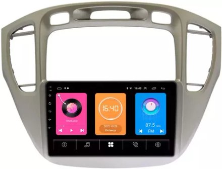 Магнитола для Toyota Highlander, Kluger 2000-2007 -  GT9-409 на Android 10, 2ГБ-16ГБ