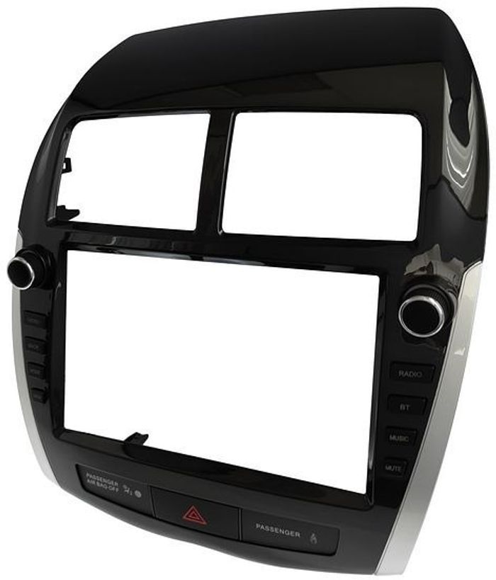 Магнитола для Mitsubishi ASX 2010-2016, Peugeot 4008, Citroen C4 Aircross (рамка с крутилками и кнопками) - FarCar DX9-7064K9 монитор 9.5" IPS на Android 13, 4+64Гб, CarPlay