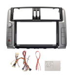 Комплект рамки с разъёмами 9" Toyota Prado 150 2009-2013 взамен 7" Navi