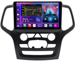 Магнитола для Jeep Grand Cherokee WK2 2013-2021 (ШГУ 5") - FarCar BM9-2K-9564F2 монитор 9.5" 2K QLED на Android 14, TS10, 4+32Гб, CarPlay, 4G SIM-слот