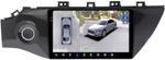 Магнитола для KIA Rio 4, Rio X-Line 2017-2020 (рамка с кнопкой) - FarCar BX1160M-360 монитор 9.5" 2K QLED на Android 13, Быстрая, CarPlay, 4G SIM-слот, 4 камеры в комплекте