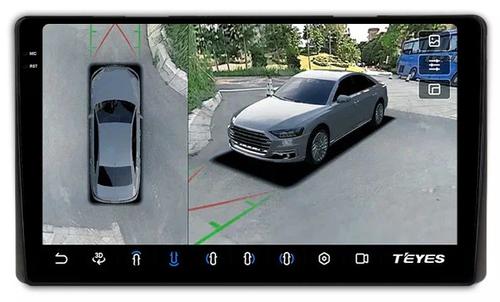 Магнитола для Toyota (внутрь отсека 230х130мм штатной рамки) - Teyes CC3-2K-360 на Android 10, 2K QLED, 6Гб+128Гб, CarPlay, 4G SIM-слот, 4 камеры в комплекте