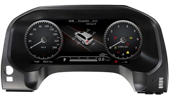 Электронная панель приборов Toyoya Land Cruiser Prado 150 2009-2017 - Kuberg NH-LCD-T03 с сенсорным LCD / ЖК 12.3" экраном QLED