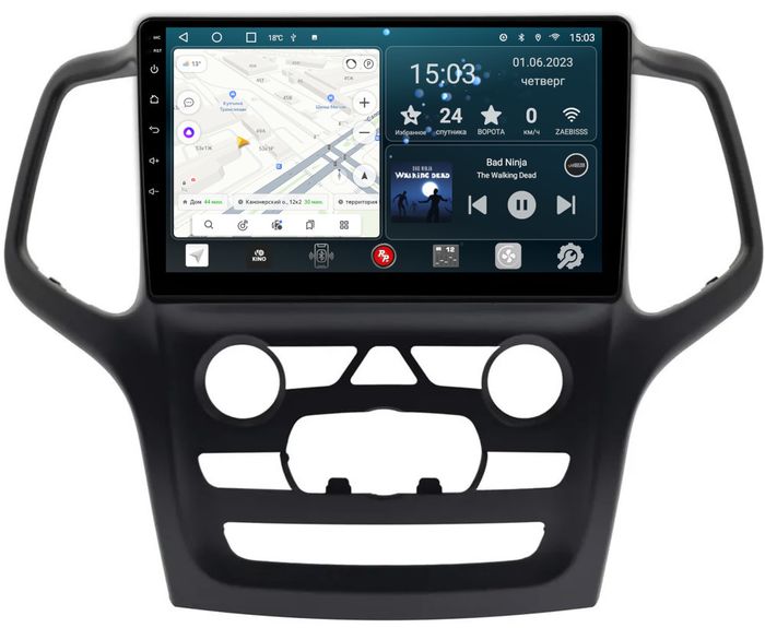 Магнитола для Jeep Grand Cherokee WK2 2013-2021 (взамен 5" экрана) - Redpower 515 Android 10, ТОП процессор, 6Гб+128Гб, CarPlay, SIM-слот
