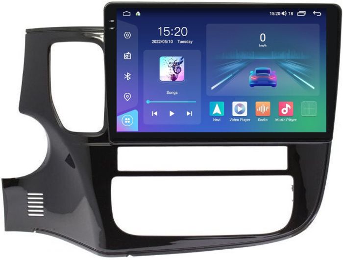 Магнитола для Mitsubishi Outlander 3 2012-2022 - Parafar PF230LUX2U2K на Android 13, QLED+2K, ТОП процессор, 8Гб+128Гб, CarPlay, 4G SIM-слот