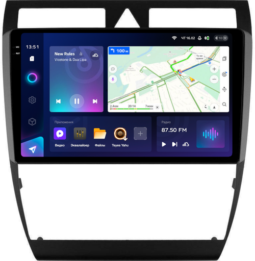 Магнитола для Audi A6 C5 2001-2004 - Teyes CC3-2K QLed Android 10, ТОП процессор, SIM-слот, CarPlay