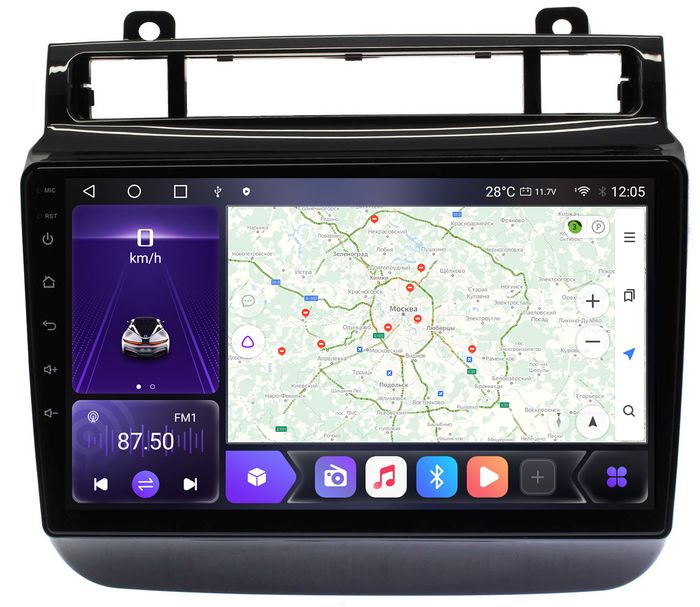 Штатная магнитола для Volkswagen Touareg II 2010-2018 (для RNS850) - Kuberg SF-9107 Android 10, 8-ядер, 4G SIM-слот