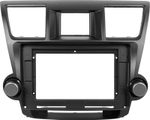Магнитола для Toyota Highlander 2 XU40 2007-2013 (крутилки декоративные) - Teyes CC4L монитор 10" IPS на Android 14, Snapdragon 662, CarPlay, 4G SIM-слот
