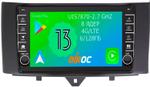 Магнитола для Smart ForTwo/ForFour 2012-2015 - Airoc AB-2508 (кнопки и крутилки), Android 13, Быстрая, SIM-слот, CarPlay