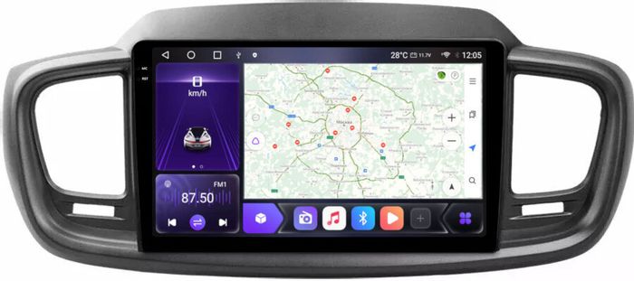 Магнитола для KIA Sorento Prime 2015+ (UM) - Kuberg OL-1738 QLed+2K, Android 12, Быстрая, CarPlay, 4G SIM-слот