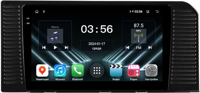 Магнитола для Toyota Land Cruiser Prado 250 2023+ (без 360) - FarCar DX10-9687 монитор 10.36" IPS на Android 13, 4+64Гб, CarPlay