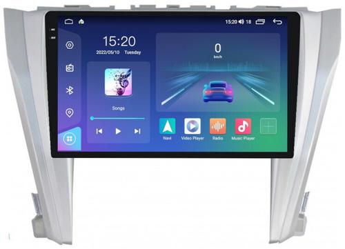 Магнитола для Toyota Camry 50 2011-2014 (рамка серебро) - Parafar PF131RN2K на Android 13, QLED+2K, ТОП процессор, 4Гб+32Гб, CarPlay, 4G SIM-слот