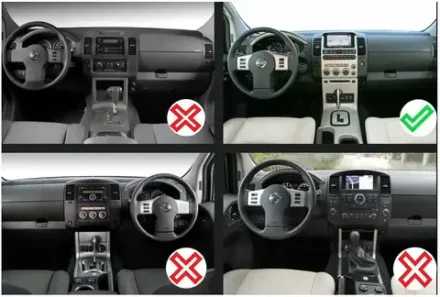 Магнитола для Nissan Pathfinder R51 2004-2010 (штатная нави, большая рамка) - FarCar XXL9-9671F2 монитор 9.5" 2K QLED на Android 14, TS20, 8+256Гб, CarPlay, 4G SIM-слот
