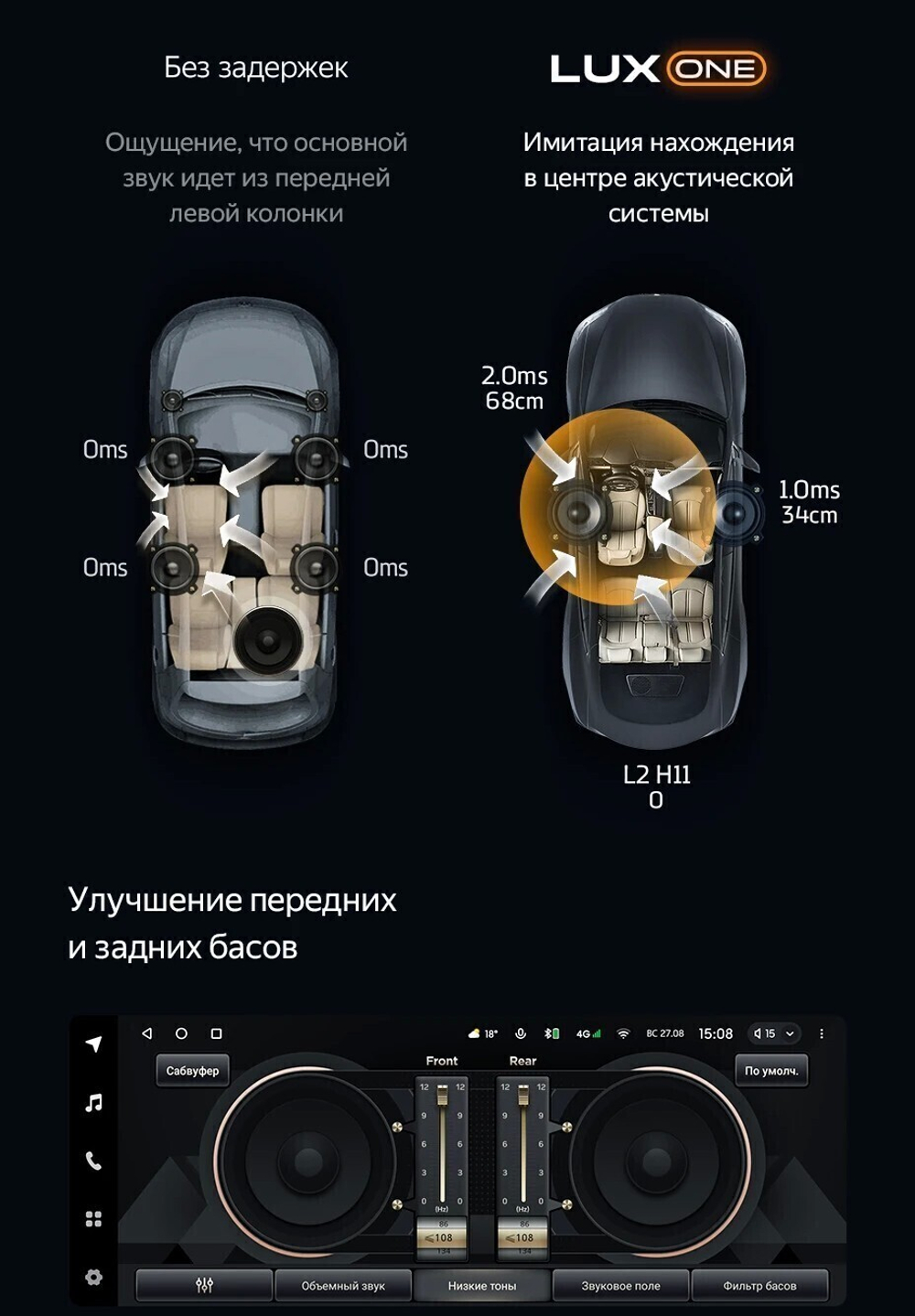 Магнитола для Toyota 200х100мм (рамка LUX) - Teyes LUX ONE ROUND монитор 12.3" на Android 10, ТОП процессор, CarPlay, 4G SIM-слот