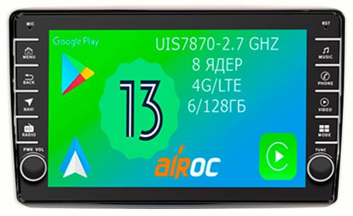 Магнитола для Lada Granta 2011-2018 (взамен ШГУ) - Airoc AB-3006 (кнопки и крутилки), Android 13, TS20, 6/128Гб, SIM-слот, CarPlay