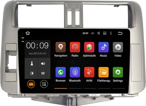 Магнитола для Toyota Land Cruiser Prado 150 2009-2013 (поддержка круг.обзора - опция) - AIROC 2K RX-1114 Android 13, QLed+2K, ТОП процессор, 8/128, CarPlay, SIM-слот