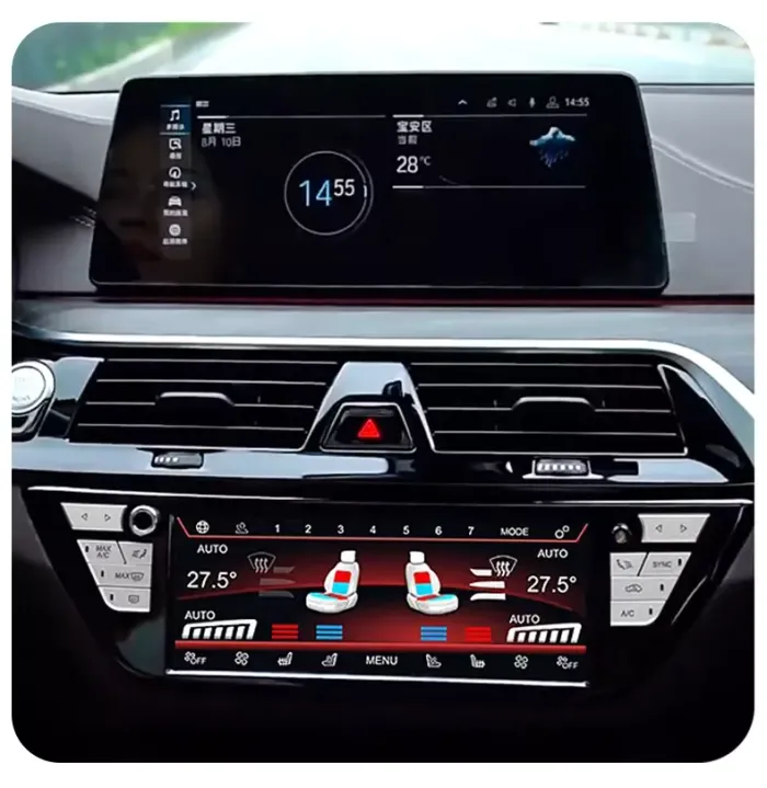 Сенсорная панель климата BMW X4 G02 2017-2023 - Kuberg ZF-2025-G02 c LCD (ЖК) экраном 8.8"