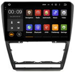 Магнитола для Skoda Octavia A5 2004-2013 (серебро/черный) - AIROC 2K RX-3202 Android 13, QLed+2K,  ТОП процессор, 8/128, CarPlay, SIM-слот