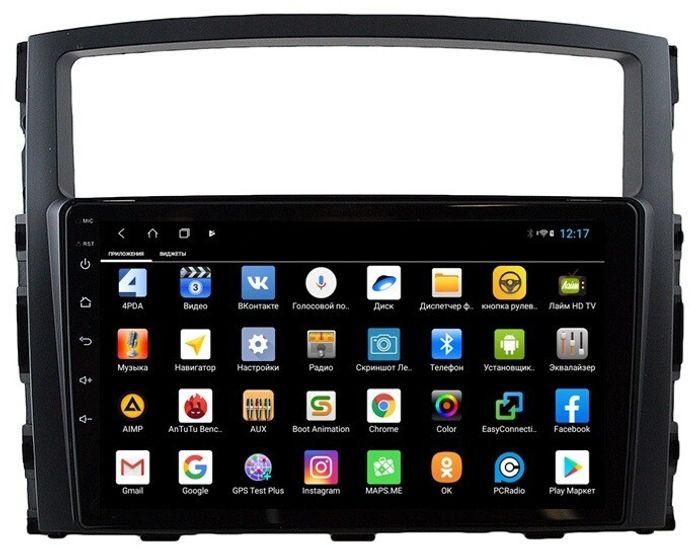 Магнитола для Mitsubishi Pajero 4 2006-2022 - Parafar PF458XHD на Android 13, 8-ядер, 4Гб+64Гб, CarPlay, 4G SIM-слот