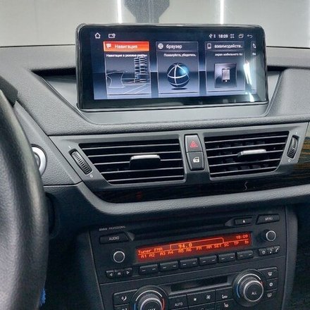 Магнитола для BMW X1 E84 2009-2014 (взамен верхнего бардачка) - RDL-6219 монитор 10.25" на Android 13, 8+128Гб, CarPlay, 4G SIM-слот, джойстик в комплекте