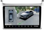 Магнитола для Volkswagen Polo 5 2009-2020 (рамка серебро) - Teyes CC3-2K-360 на Android 10, Быстрая, 2K QLED, CarPlay, 4G SIM-слот, 4 камеры в комплекте