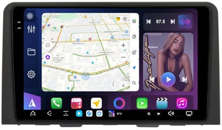 Магнитола для Hyundai Staria 2021+ (монохром) - FarCar XXL10-7300L монитор 10.36" 2K QLED на Android 14, TS20, 8+256Гб, CarPlay, 4G SIM-слот