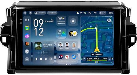 Магнитола для Toyota Fortuner 2015-2022 - Teyes CC4-PRO монитор 9.5" 2K QLED на Android 13, Snapdragon 778G, ИИ, CarPlay, DSP, 4G SIM-слот