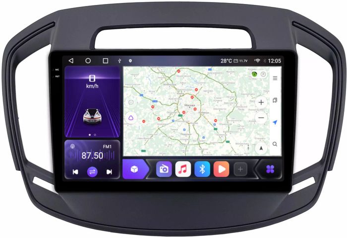 Магнитола для Opel Insignia 2013-2015 - Kuberg OL-9977 QLed+2K, Android 12, TS10,  CarPlay, 4G SIM-слот