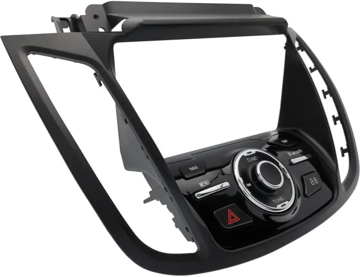 Магнитола для Ford Kuga 2 2017-2019 (SYNC 3, рамка с кнопками тип 2) - FarCar BX9-360-8029F2B монитор 9.5" 2K QLED на Android 13, 6Гб+128Гб, CarPlay, 4G SIM-слот, 4 камеры в комплекте
