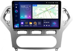 Магнитола для Ford Mondeo 4 2007-2010 (рамка серебро) - Teyes CC3-2K на Android 10, 2K QLED, ТОП процессор, CarPlay, 4G SIM-слот