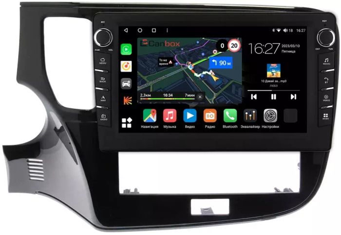 Магнитола для Mitsubishi Outlander 3 2020-2022 - Canbox 10-1153 Android 10, ТОП процессор, CarPlay, 4G SIM-слот
