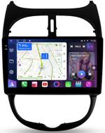 Магнитола для Peugeot 206 1998-2012 - FarCar S500-TS10 монитор 9.5" QLED на Android 14, Быстрая, CarPlay, 4G SIM-слот