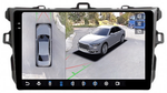 Магнитола для Toyota Corolla 150 2006-2013 (рамка тип 1) - FarCar BX063M-360 монитор 9.5" 2K QLED на Android 13, 6Гб+128Гб, CarPlay, 4G SIM-слот, 4 камеры в комплекте