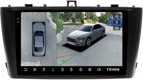 Магнитола для Toyota Avensis T270 2008-2015 (рамка черная) - Teyes CC3-2K-360 на Android 10, 2K QLED, 6Гб+128Гб, CarPlay, 4G SIM-слот, 4 камеры в комплекте
