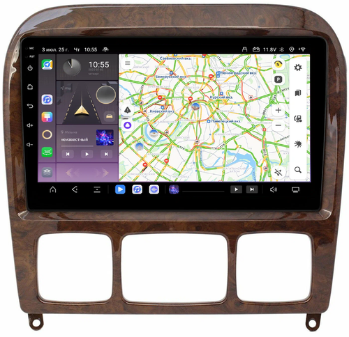 Магнитола для Mercedes-Benz S (W220) 1998-2005 - Kuberg QLed, Android 13, TS20, CarPlay, SIM-слот