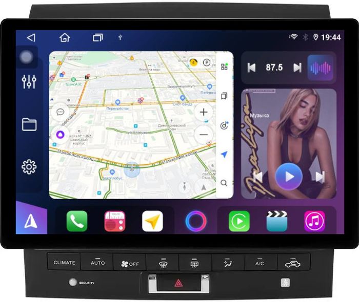 Магнитола для Toyota Land Cruiser 200 2012-2015 (климат на ШГУ) - FarCar BX877 монитор 13" 2K QLED на Android 13, TS10, 6+128, CarPlay, 4G SIM-слот