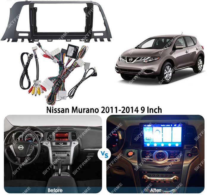 Магнитола для Nissan Murano 2008-2015 - Kuberg EW-9664 QLed+2K, Android 13, TS20, CarPlay, 4G SIM-слот