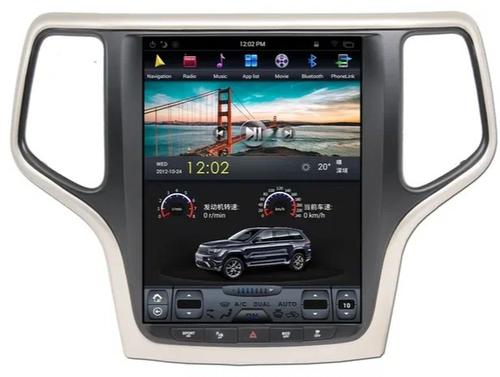 Магнитола для Jeep Grand Cherokee WK2 2013-2021 - Kuberg ZF-1217B-GE вертикальный экран в стиле "Тесла" Android 13, 8ГБ-128ГБ, SIM-слот, CarPlay