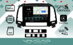 Магнитола для Hyundai Santa Fe 2006-2012 (рамка черная) - Vaycar VA23-0008-2K на Android 13, Быстрая, 2K QLED, CarPlay,4G SIM-слот