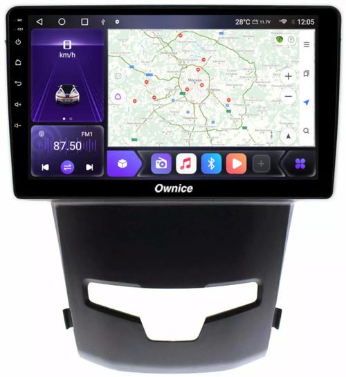 Магнитола для SsangYong Actyon II 2013-2021 - Kuberg SF-9082 QLed, Android 12, TS10, CarPlay, 4G SIM-слот