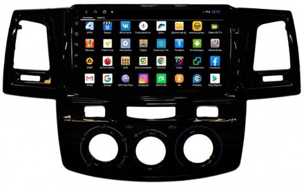 Магнитола для Toyota HiLux 2011-2015 - Parafar PF062XHD на Android 13, 8-ядер, 4Гб+64Гб, CarPlay, 4G SIM-слот
