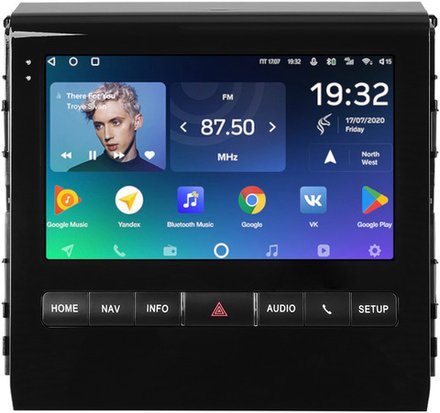 Магнитола для Toyota Land Cruiser 200 2015-2021 (с JBL и 360, рамка тип 2) - Teyes CC2 PLUS монитор 9" QLED на Android 10, ТОП процессор, 4Гб+64Гб, 4G SIM-слот