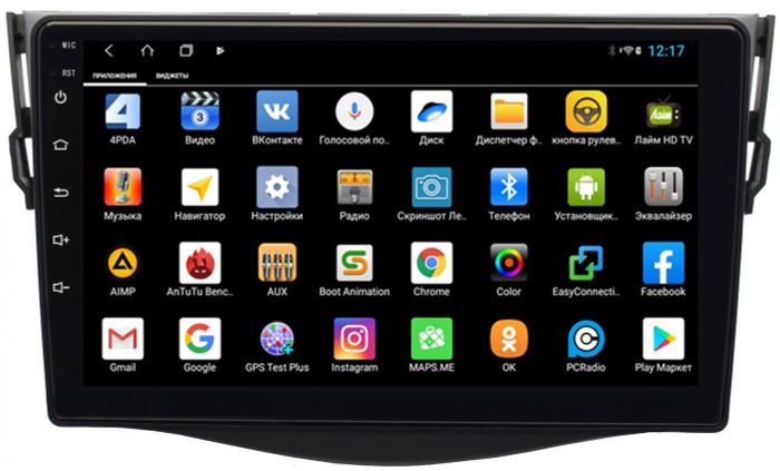 Магнитола для Toyota RAV4 30 2005-2012, Vanguard - Parafar PF018-1XHD на Android 13, CarPlay, 4G SIM-слот