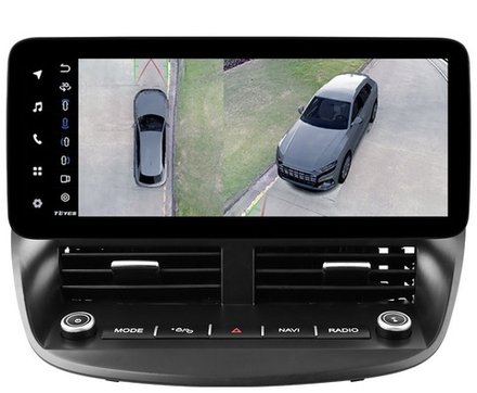 Магнитола для Ford Kuga 2 2013-2019 - Teyes LUX ONE 360 монитор 12.3" 2K QLED на Android 10, CarPlay, 4G SIM-слот, 6/128 ГБ, 4 камеры в комплекте