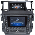 Магнитола для + сенсорный климат для Nissan Patrol Y62, Infiniti QX56/QX80 2010-2019 (поддержка Bose, 360 и мониторов) - Kuberg ZF-2001-DSP монитор 8" на Android 9, 4/64ГБ