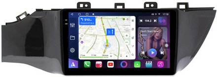 Магнитола для KIA Rio 4, Rio X-Line 2017-2020 (рамка без кнопки) - FarCar BM1160-2M монитор 9.5" QLED на Android 14, TS10, 4+32Гб, CarPlay, 4G SIM-слот