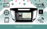 Магнитола для Hyundai Creta 2016-2021 (рамка 9) - Vaycar VA23-9407-2K на Android 13, 8-ядер, 2K QLED, ТОП процессор, CarPlay,4G SIM-слот